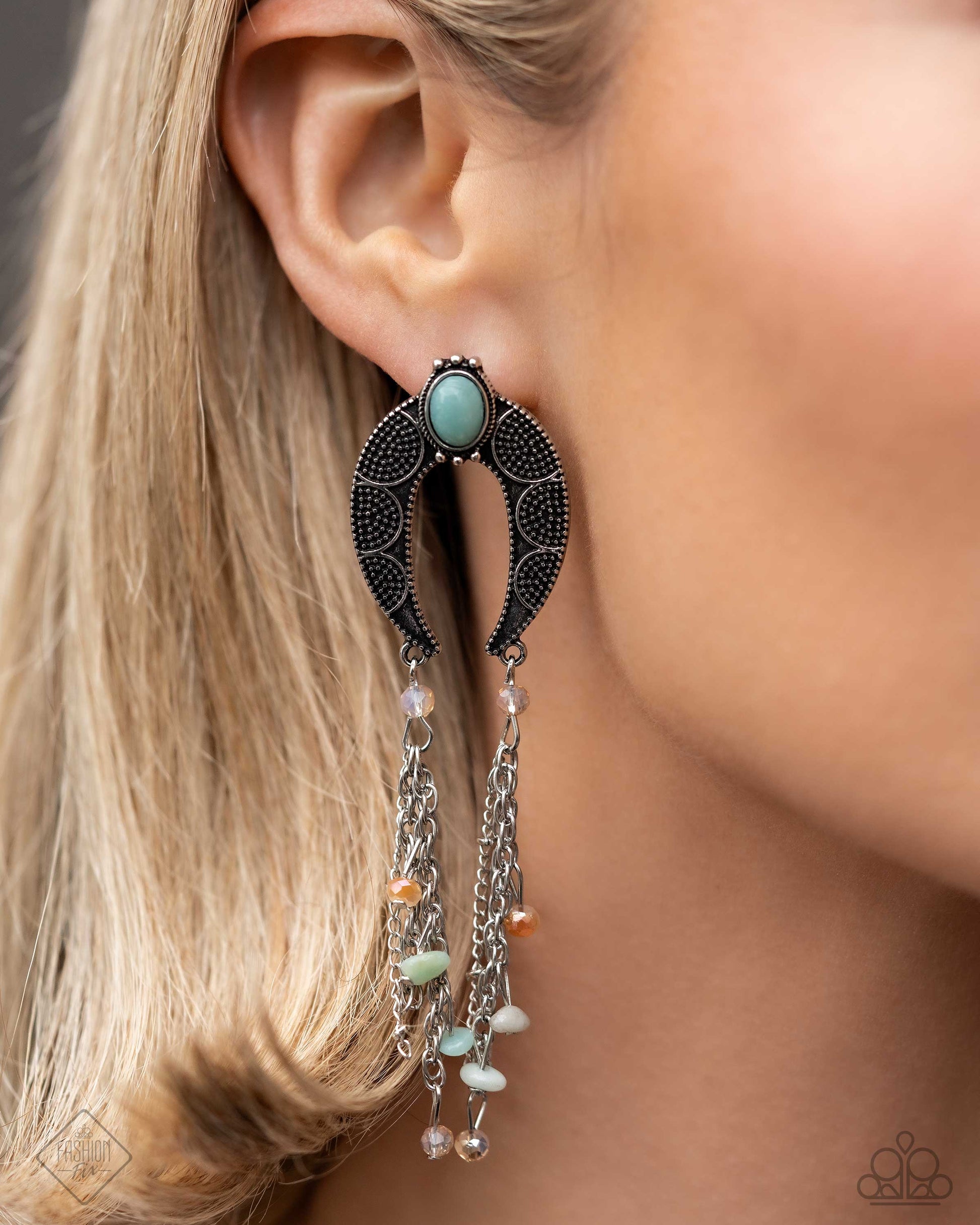 Sahara Sway - Blue Earrings