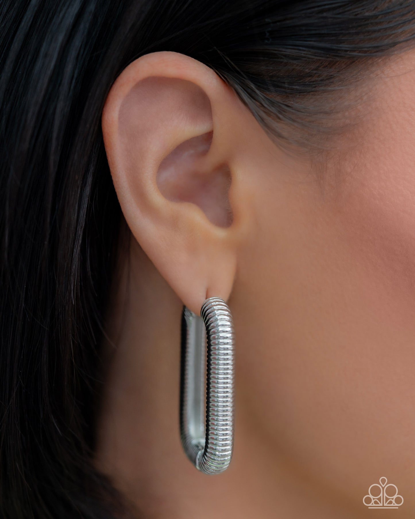 Spiral Supply - Silver Hoop Earrings