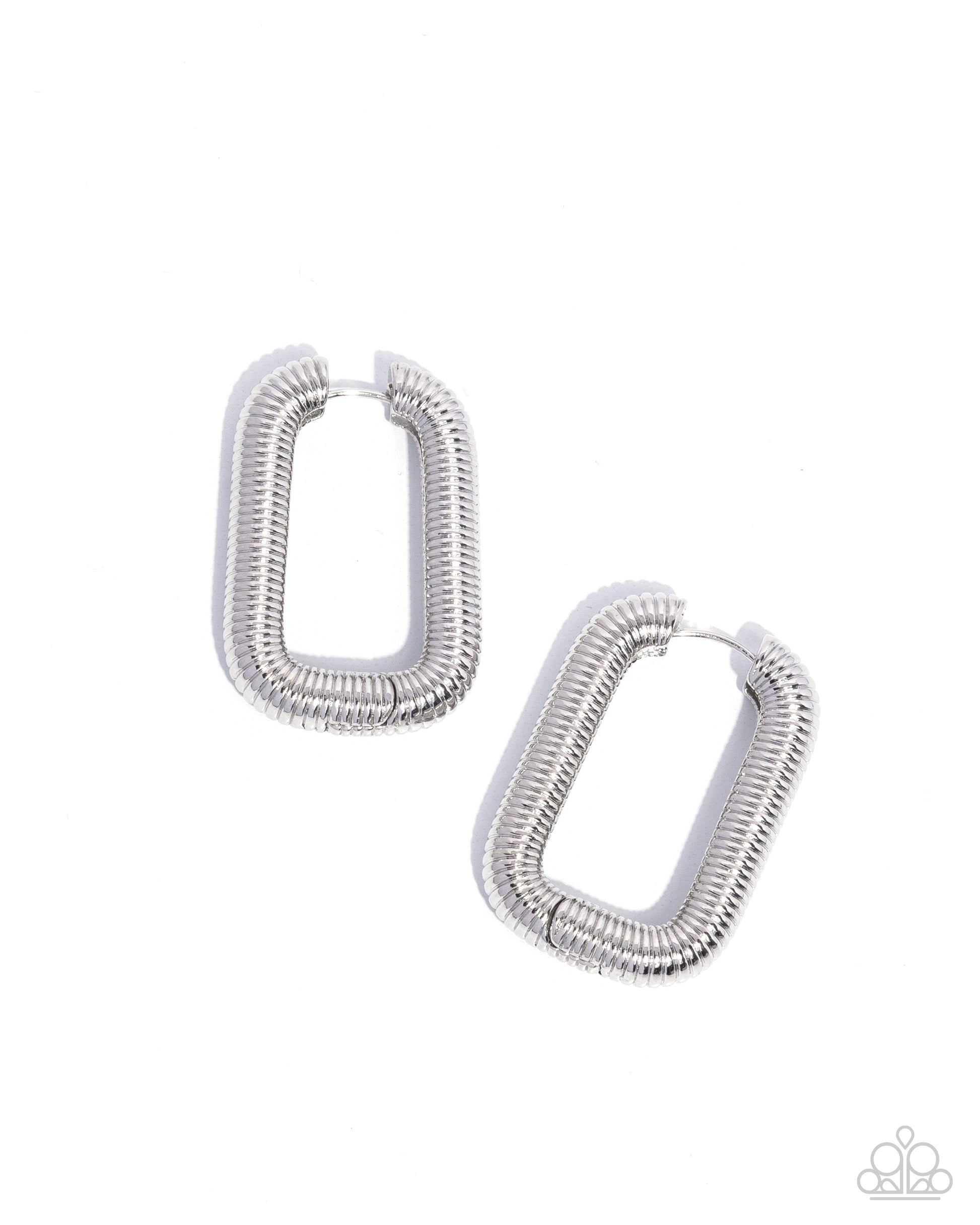 Paparazzi Spiral Supply - Silver Hoop Earrings