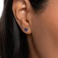 Logical Light - Blue Stud Earrings