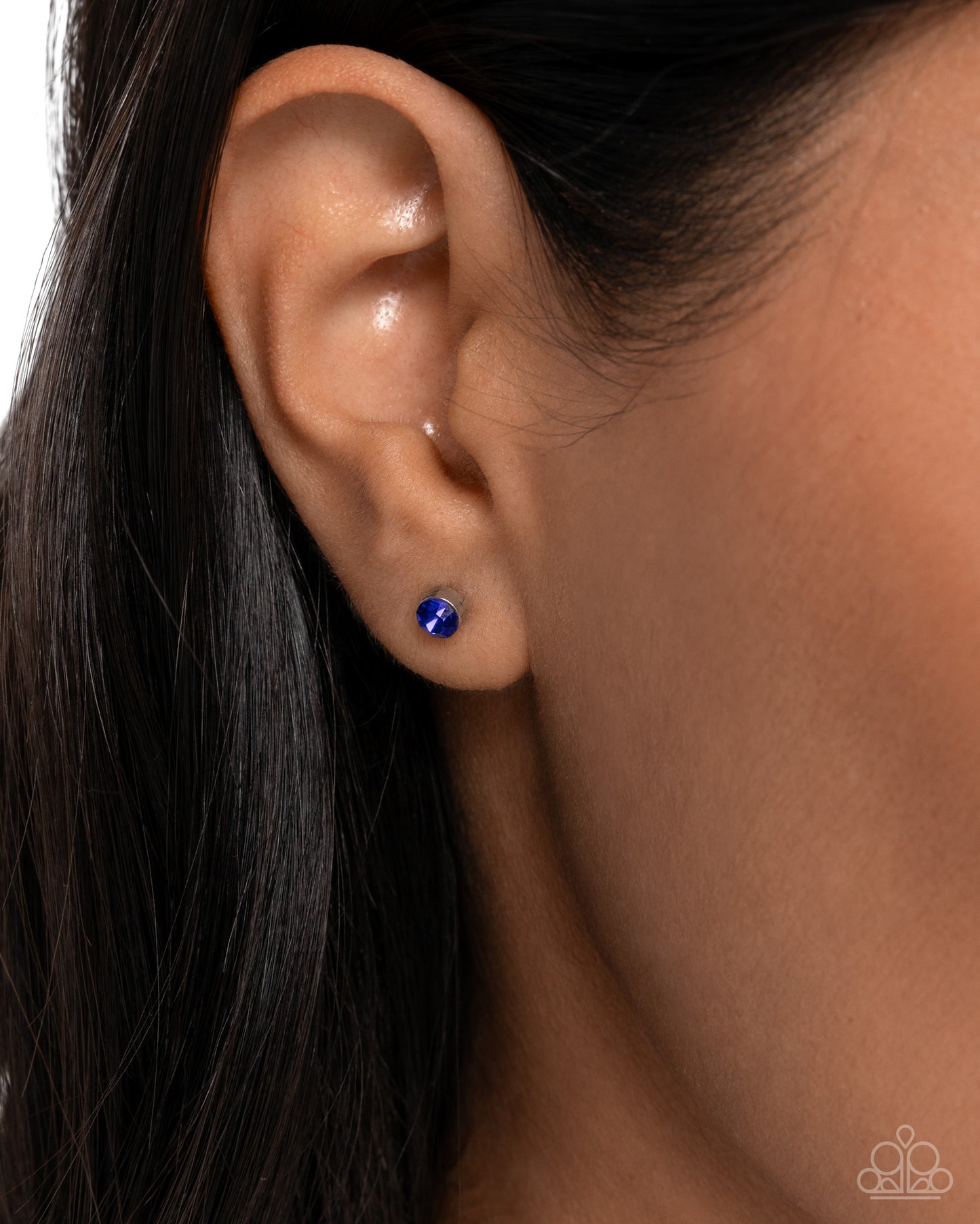 Logical Light - Blue Stud Earrings