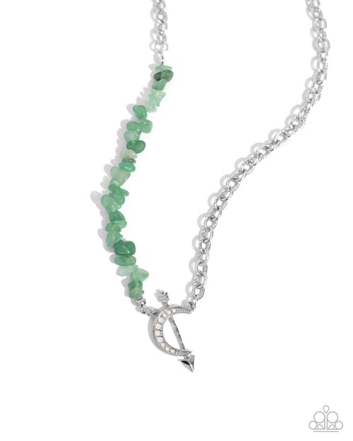 Chiseled Confidence - Green Necklace