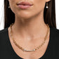 Anchored Actress - Gold Necklace