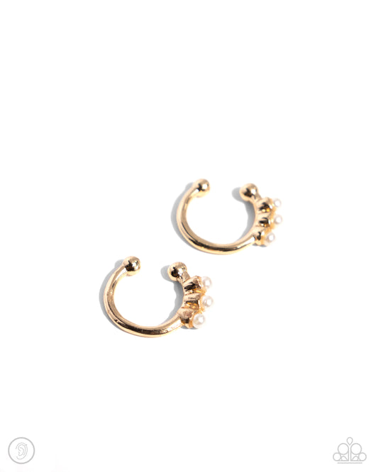 Ballerina Backdrop - Gold Ear Cuff Earring