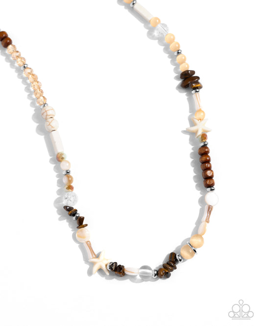 Beachy Beginner - Brown Necklace