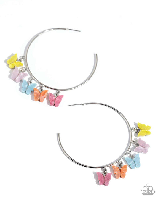 Bemusing Butterflies - Multi Hoop Earrings