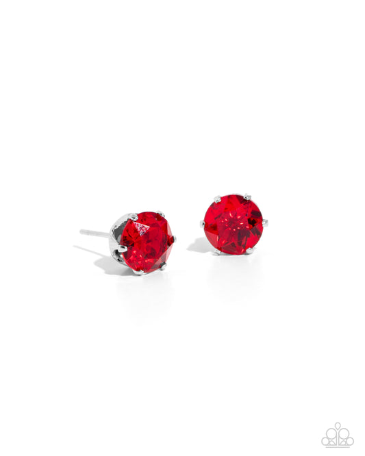 Breathtaking Birthstone - Red Ruby Earrings