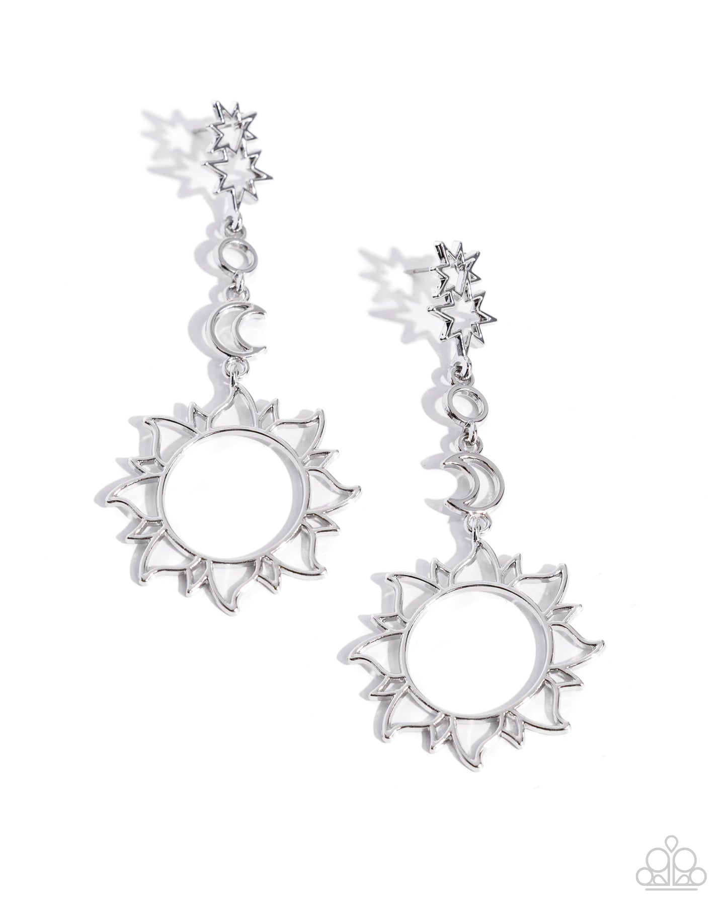 Celestial Chic - Silver Earrings