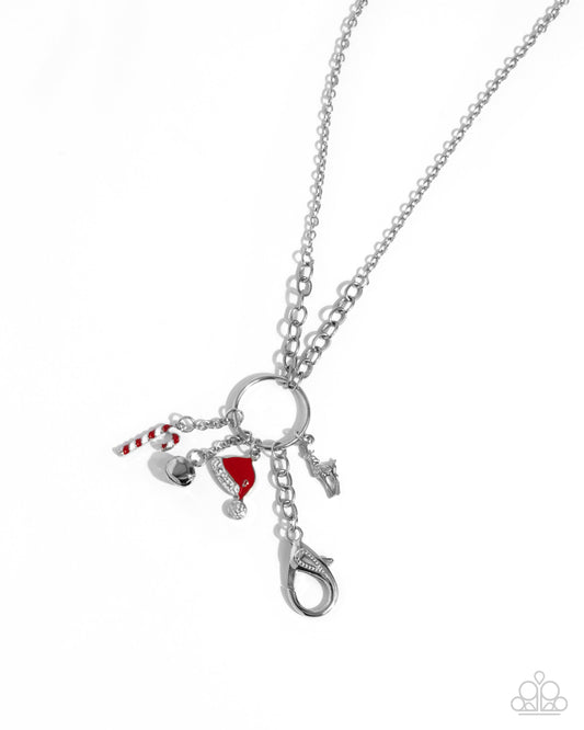 Christmas Cheer - Red Lanyard Necklace