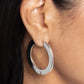 Circling Chariot - Silver Hoop Earring