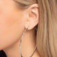 Closer To Chic - Silver Hoop Earrings