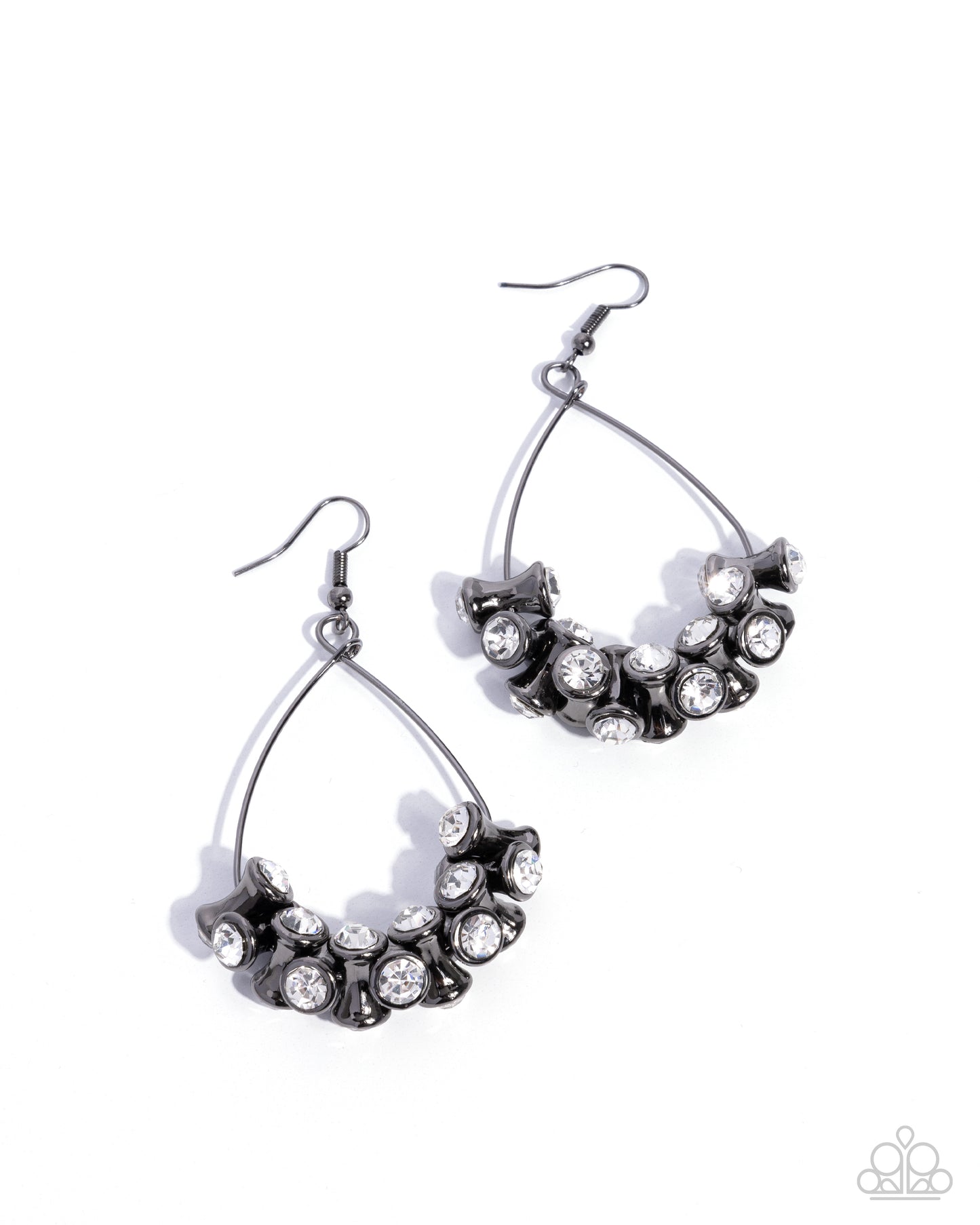 Courageous Chandelier - Black Earrings