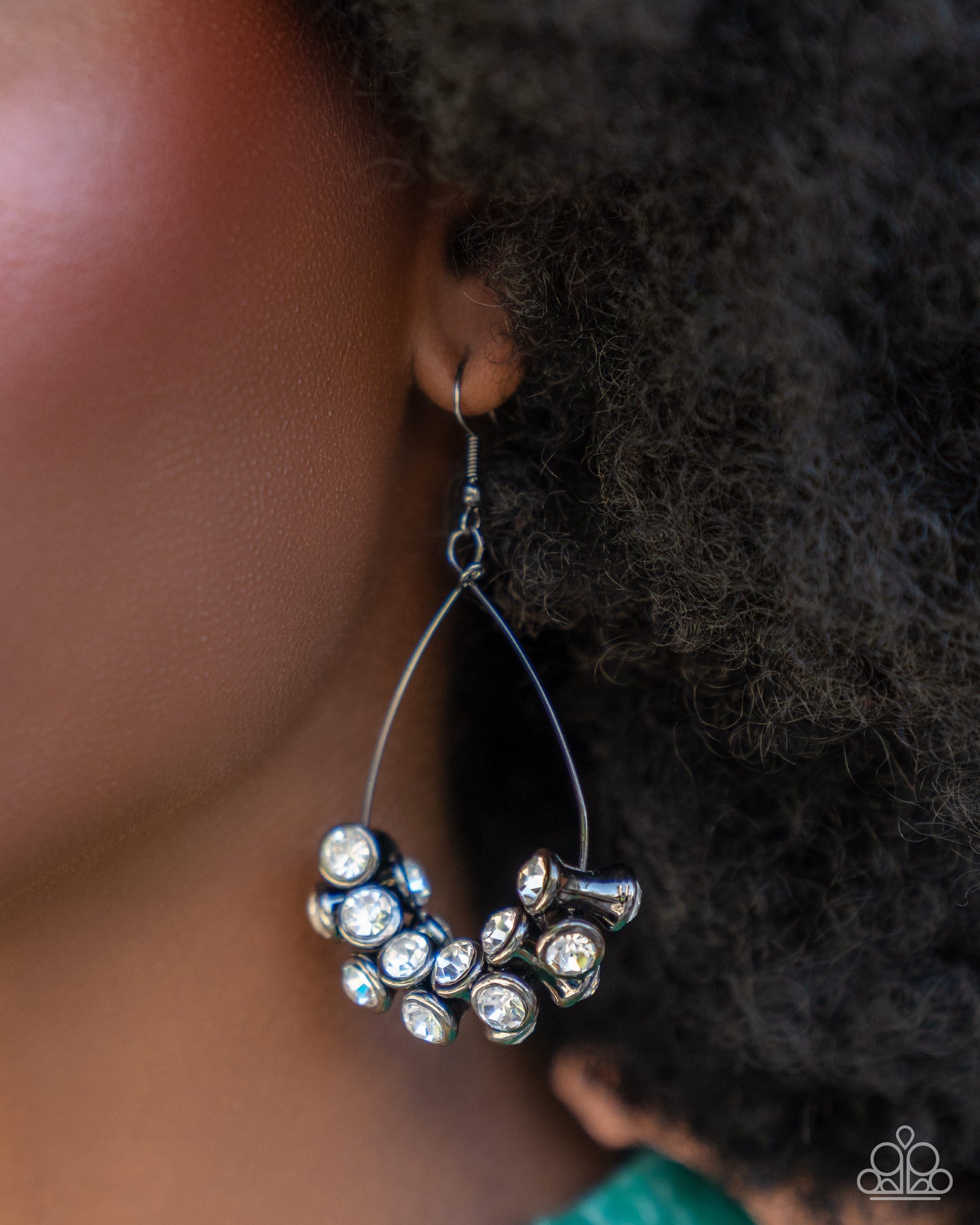 Courageous Chandelier - Black Earrings