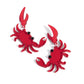 Crab Couture - Red Earrings