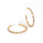 Divine Decoding - Gold Hoop Earrings