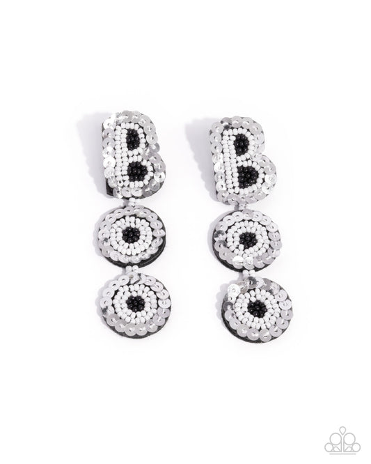 Halloween Bash - White Earrings