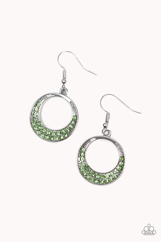 Socialite Luster Green Earrings