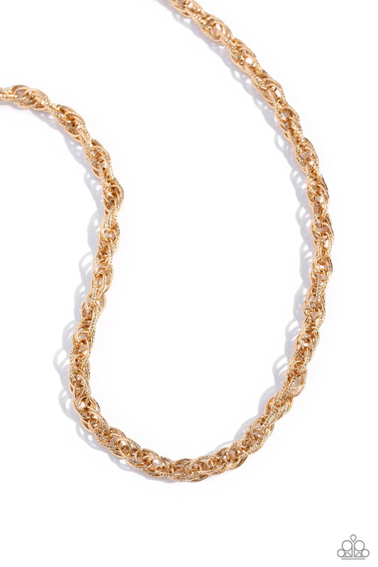 Braided Ballad Gold Necklace