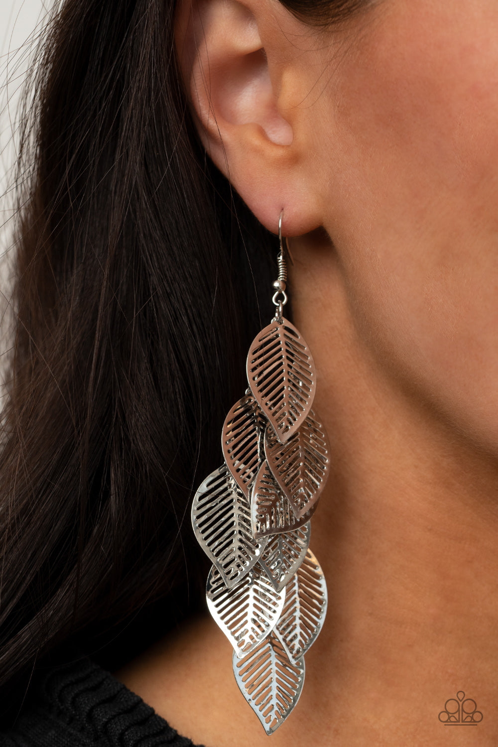 Limitlessly Leafy - Silver Earring