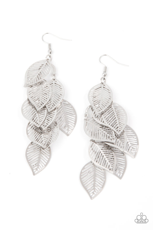 Limitlessly Leafy - Silver Earring