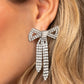 Just BOW With It - White Earring