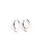 Monochromatic Makeover - Silver Hoop Earrings