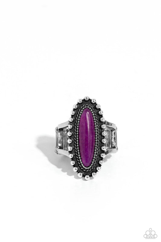 Oblong Occasion - Purple Ring