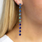 Opulent Ombré Blue Earrings