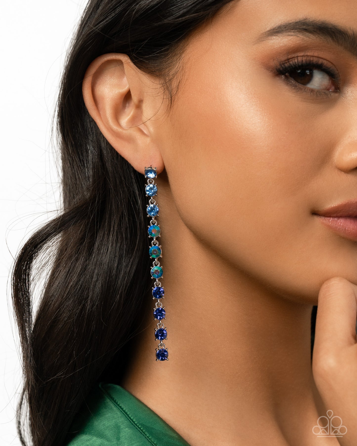 Opulent Ombré Blue Earrings