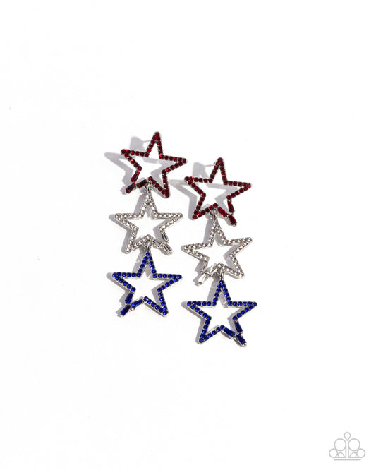 Patriotic Pageantry - Multi Earrings