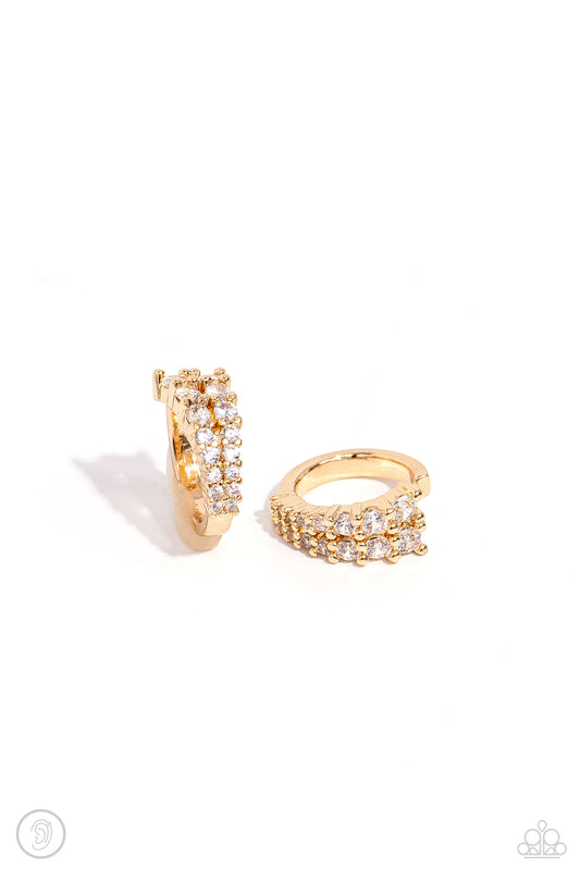 Pringed Parisian - Gold Ear Cuff Earring