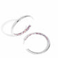 Proper Pizzazz - Pink Hoop Earrings