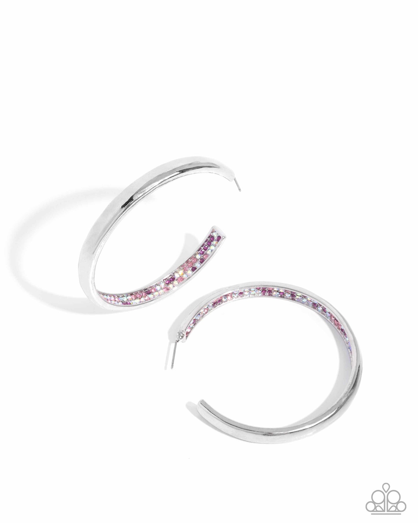 Proper Pizzazz - Pink Hoop Earrings