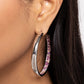 Proper Pizzazz - Pink Hoop Earrings