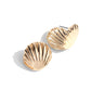 Seashell Surprise - Gold Earrings