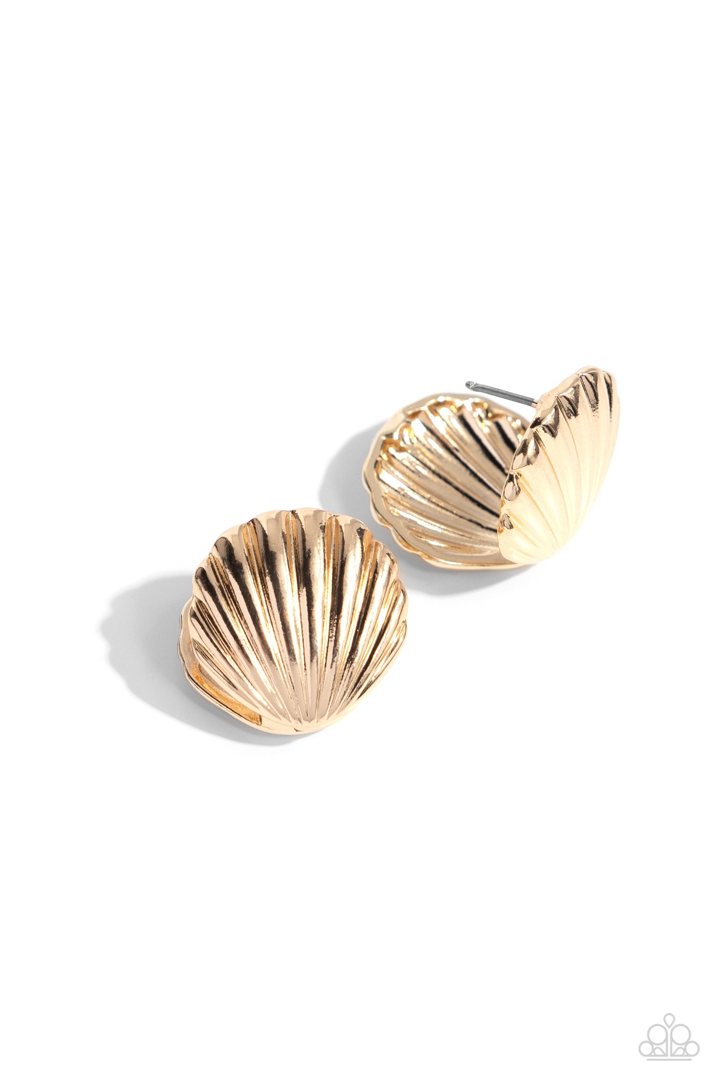 Seashell Surprise - Gold Earrings