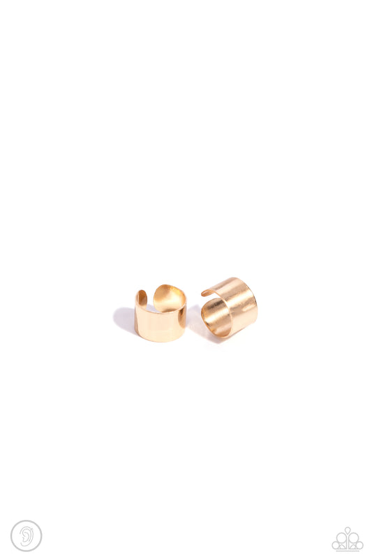 Seize the Chicness Gold Cuff Earrings