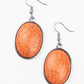 Serenely Sediment - Orange Earring