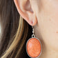 Serenely Sediment - Orange Earring