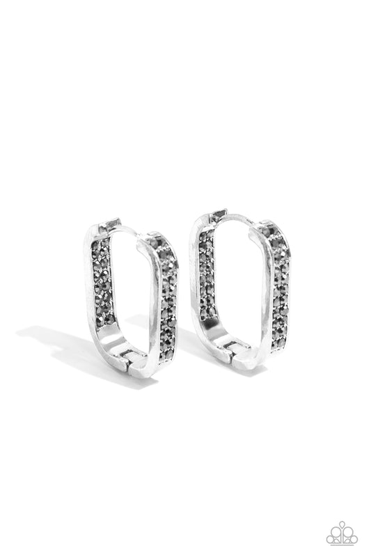 Sinuous Silhouettes - Silver Hoop Earrings