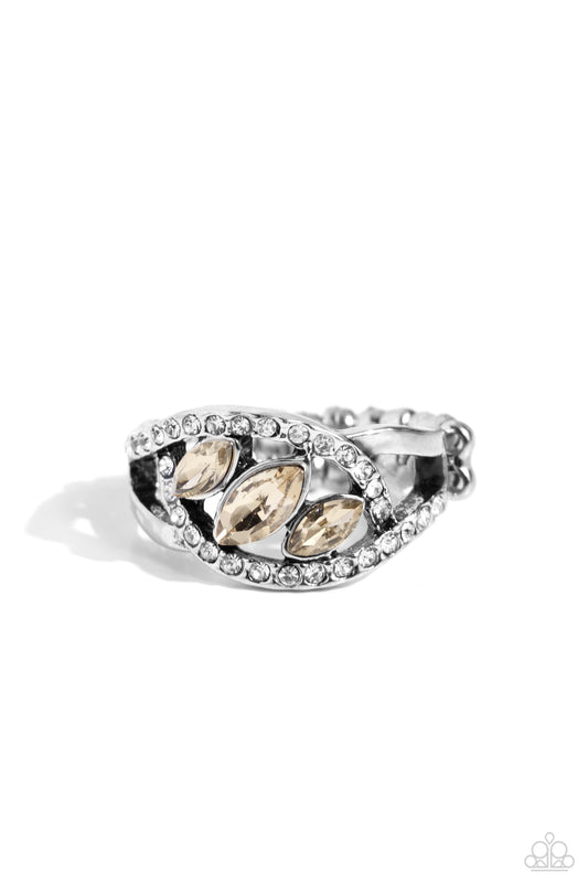 Stiletto Sparkle - Brown Ring