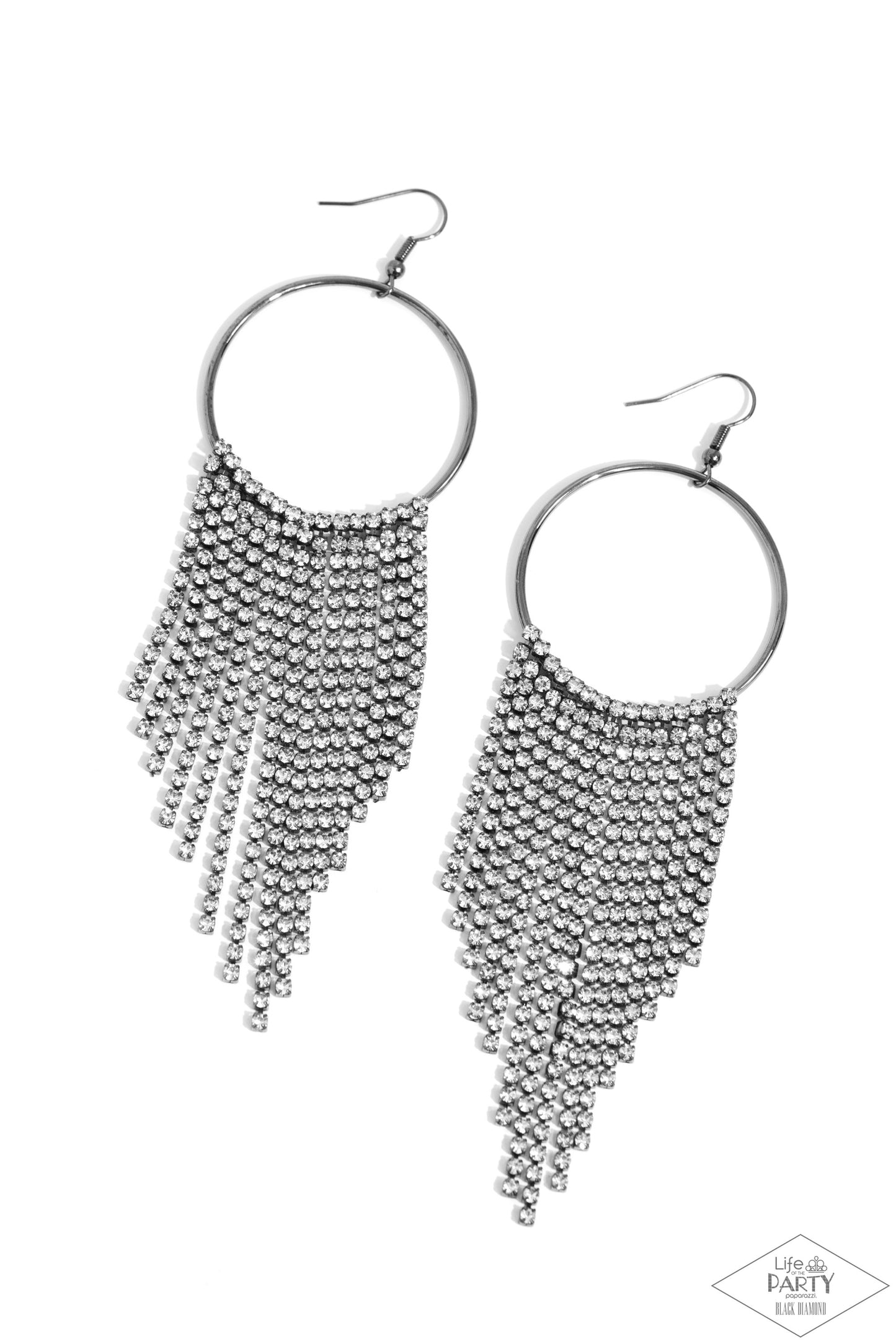 Streamline Shimmer - Black Earring