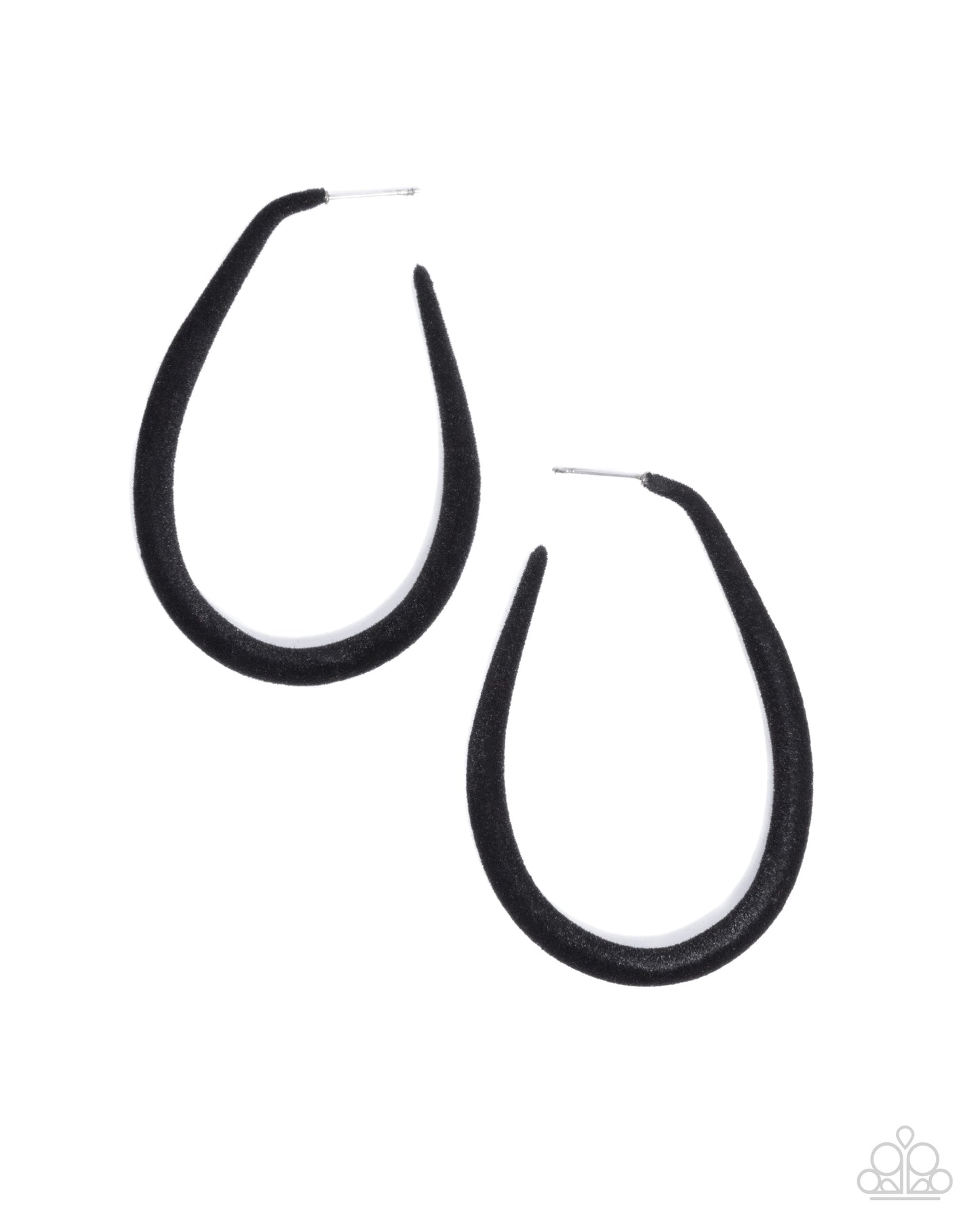 The Right Angle - Black Hoop Earrings