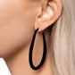 The Right Angle - Black Hoop Earrings