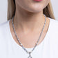 Trendy Trenchant - Silver Necklace