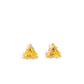 Triangular Twinkle - Yellow Earrings