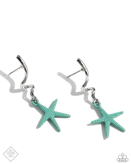 Written in the STARFISH - Blue Earrings