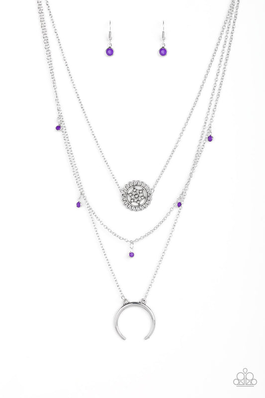 Lunar Lotus Purple Necklace