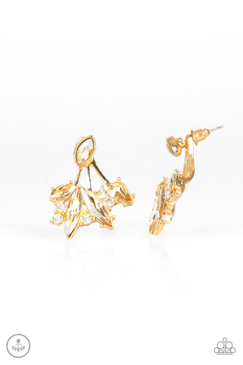 Deco Dynamite Gold Jacket Earring