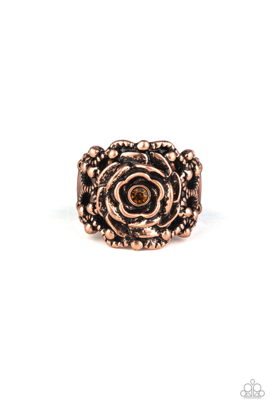 Rose Garden Royal Copper Ring